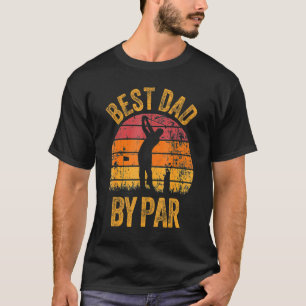 T-shirt Fête des pères Meilleur Papa Par Par Golf Vintage