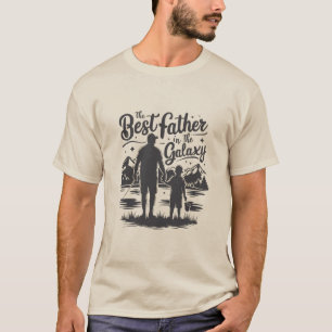 T-shirt Fête des pères "Meilleur Père Dans La Galaxie" T-s