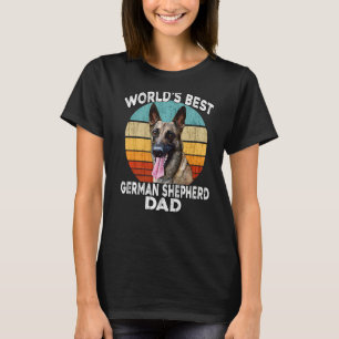 T-shirt Fête des pères Meilleur Shepherd World allemand