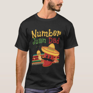 T-shirt Fête des pères mexicano-espagnol Papa espagnol