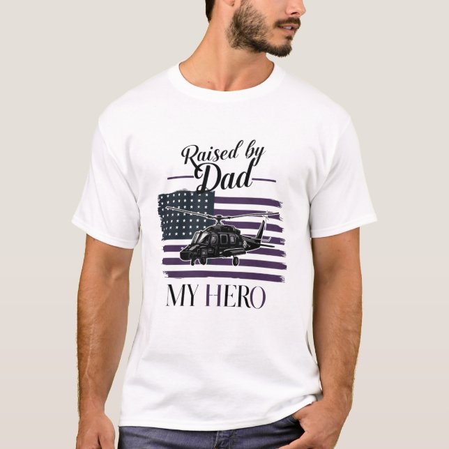 T-shirt fête des pères "Mon Héros" (Devant)