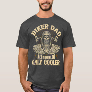 T-shirt Fête des pères Moto Papa Biker Pour Funny Biker