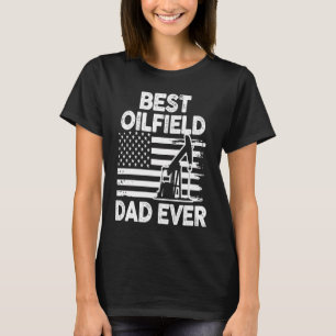 T-shirt Fête des Pères Oilfielder Papa Drapeau américain M