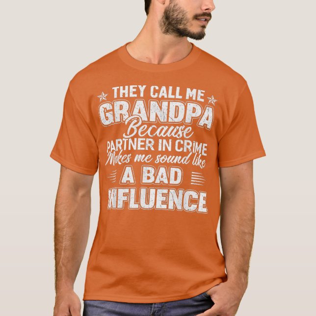 T-shirt Fête des pères On M'Appelle Grand-Père Hommes (Devant)