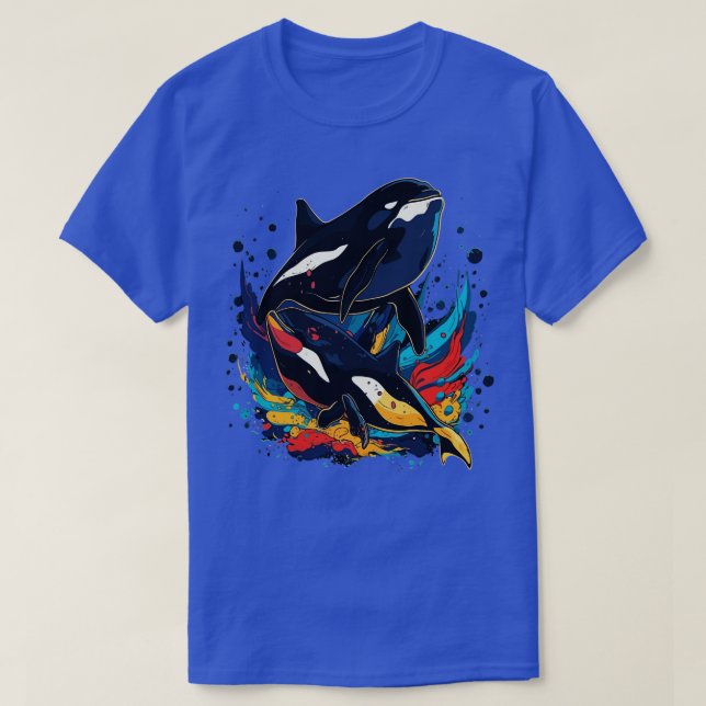 T-shirt Fête des pères Orca (Design devant)