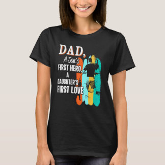 T-shirt Fête des pères Papa A Sons Premier Héros