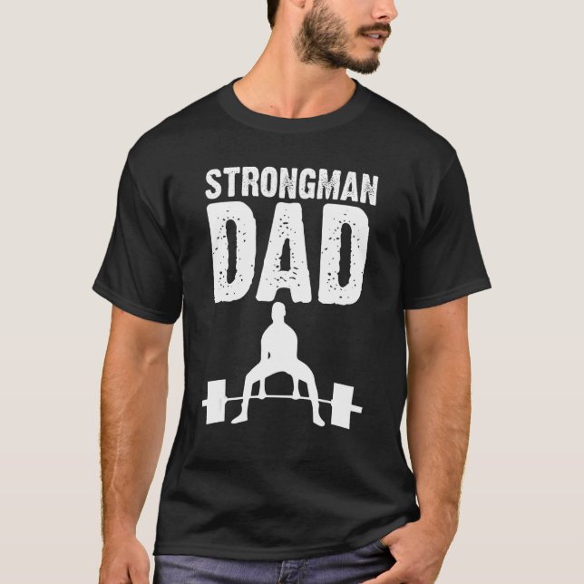 T-shirt Fête des pères papa homme fort (Devant)