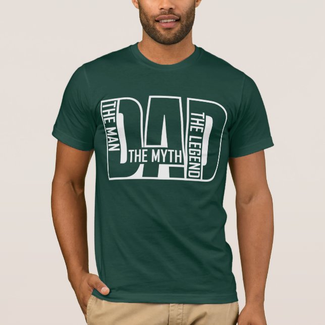 T-shirt Fête des pères/papa Homme Mythe Légende (Devant)