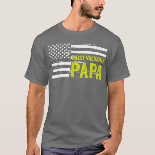 T-shirt Fête des pères Papa Papa Papa la plus précieuse (3