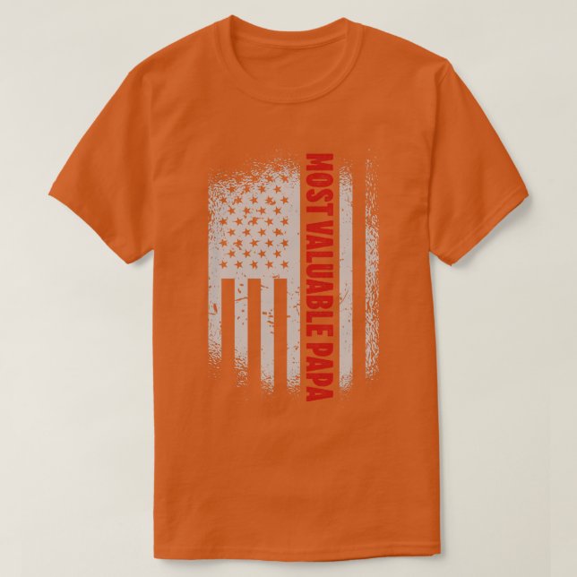 T-shirt Fête des pères Papa Papa Papa la plus précieuse (8 (Design devant)