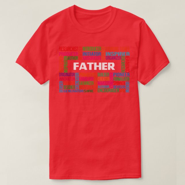 T-shirt Fête des pères Papa Papa Papa Papa Père Anniversai (Design devant)