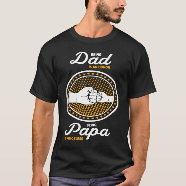 T-shirt Fête des pères papa pour papa Fils fille Toddler K (Devant)