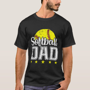 T-shirt Fête des pères papa softball