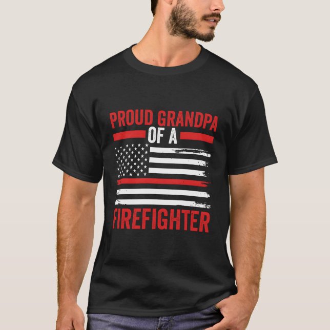 T-shirt Fête des pères Patriotique Papa Fier Grand-Père D' (Devant)