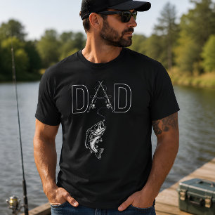 T-shirt Fête des Pères Pêche au Bass Papa