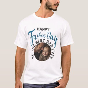 T-shirt Fête des pères photo personnalisée - Cadeau pour p