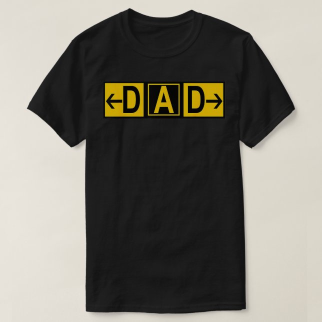 T-shirt FÊTE DES PÈRES pilote DAD Airport Taxiway 2019 (Design devant)