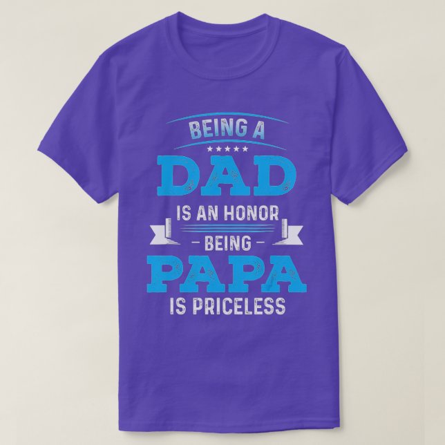 T-shirt Fête des pères Pour Papa Un Honneur Etre Papa Est  (Design devant)
