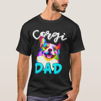T-shirt Fête des pères propriétaire de Mens Corgi Dad Corg