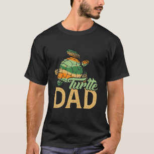 T-shirt Fête des pères rétro Vintage de Turtle Papa