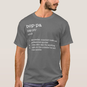 T-shirt fête des pères s Boppa Grand-père Dictionnaire