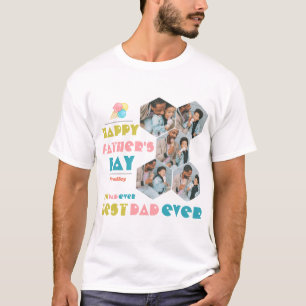 T-shirt Fête des pères simple et élégante Sweet Photo Coll