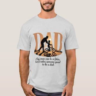 T-shirt fête des pères - Spécial Papa Bike Enseign