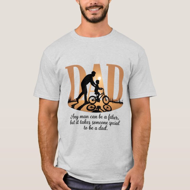 T-shirt fête des pères - Spécial Papa Bike Enseign (Devant)