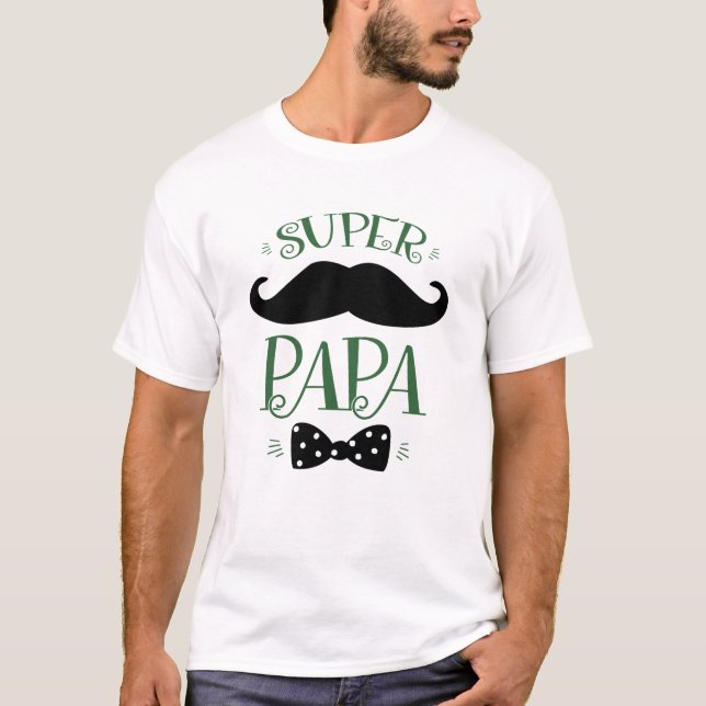 T-shirt Fete des Peres - Super Papa (Devant)
