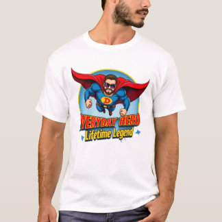 T-shirt Fête des pères super papa héros