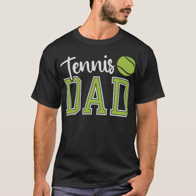 T-shirt Fête des pères Tennis Papa Tennis Lover Papa panie (Devant)