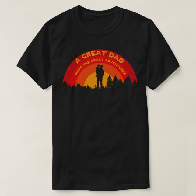 T-shirt Fête des pères un grand père faire les grandes ave (Design devant)