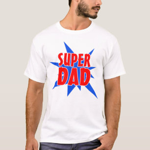 T-shirt Fête des pères vintage Comic Super Papa