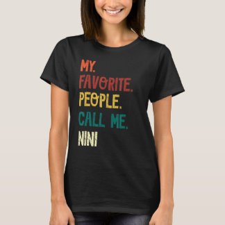 T-shirt Fête des pères vintage Mes Gens Préférés M'Appelen