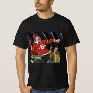 T-shirt Fête des Pères vintage, papa et fils football