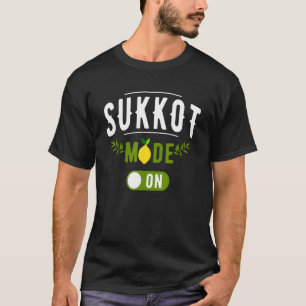 T-shirt Fête des Tabernacles avec Lulav et Etrog ou Sukko