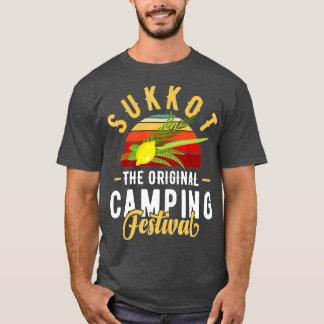 T-shirt Fête des Tabernacles avec Lulav et Etrog ou Sukko