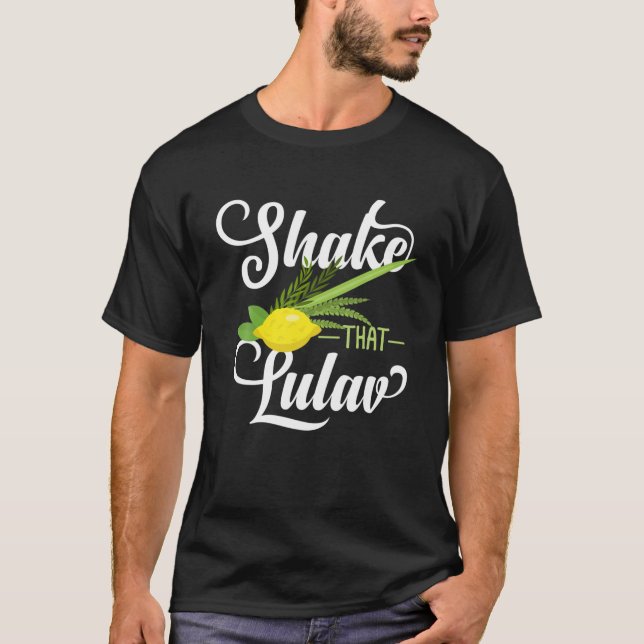 T-shirt Fête Des Tabernacles Avec Lulav Et Etrog Ou Sukko (Devant)