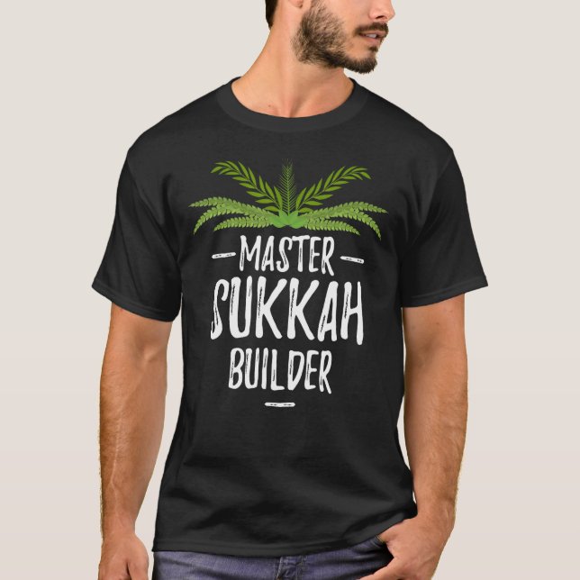 T-shirt Fête des Tabernacles avec Lulav et Etrog ou Sukko (Devant)