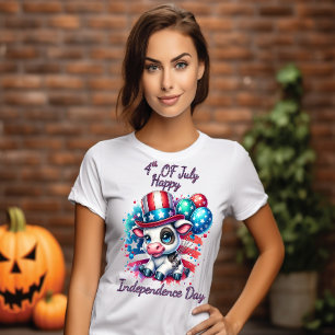 T-shirt Fête des vaches avec ballons fête de l'indépendanc