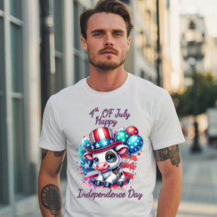 T-shirt Fête des vaches avec ballons fête de l'indépendanc