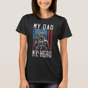 T-shirt Fête des vétérans de la Fierté de mon papa Hero