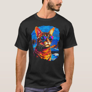 T-shirt Fête d'été de chat bengali