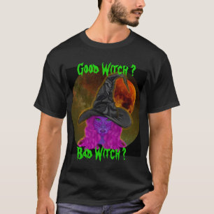 T-shirt Fête d'Halloween de la Bonne Sorcière Mauvaise Sor
