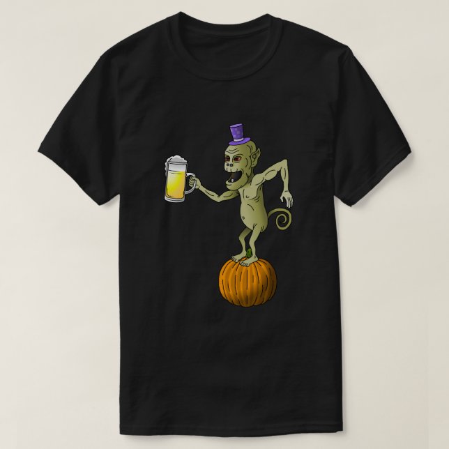 T-shirt Fête d'Halloween des goules (Design devant)