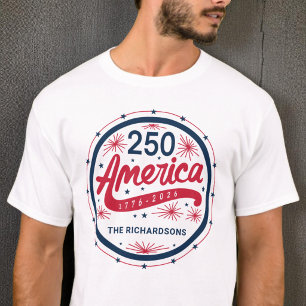 T-shirt Fête du 4 juillet pour le 250e anniversaire des Ét