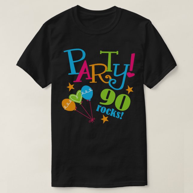 T-shirt Fête du 90e anniversaire (Design devant)