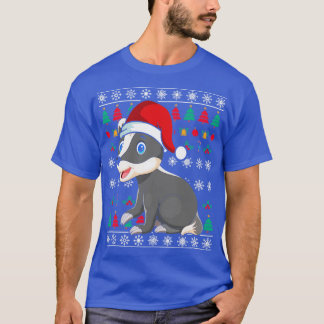 T-shirt Fête du blaireau de miel du Père Noël