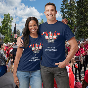 T-shirt Fête du Canada avec mes Gnomes Maple Leaf Unisex