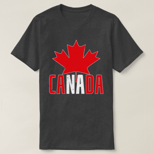 T-shirt Fête du Canada de la Feuille d'érable canadienne (Design devant)